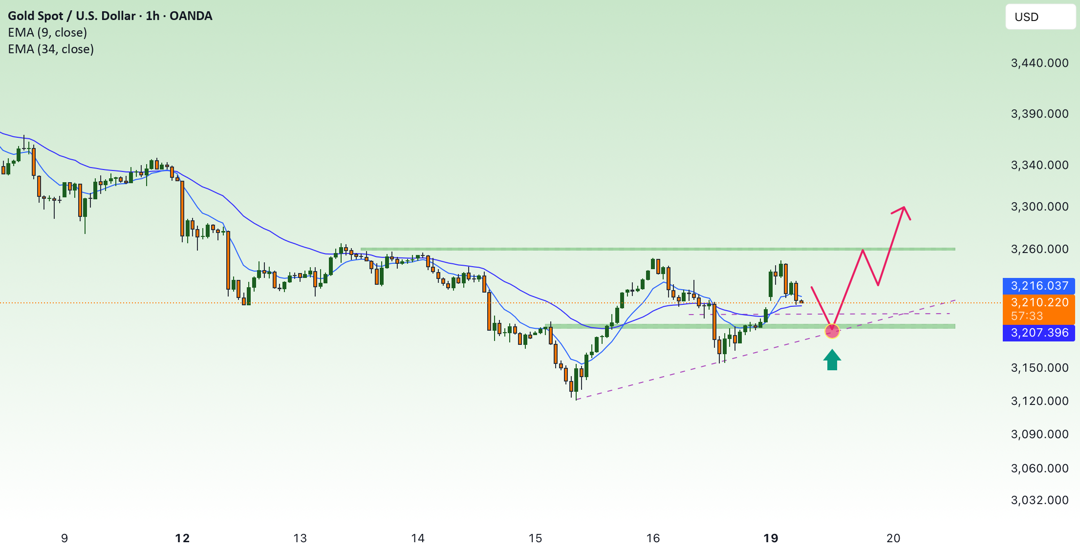 در آغاز هفته، معاملات در حدود 3200 دلار انجام شده است.