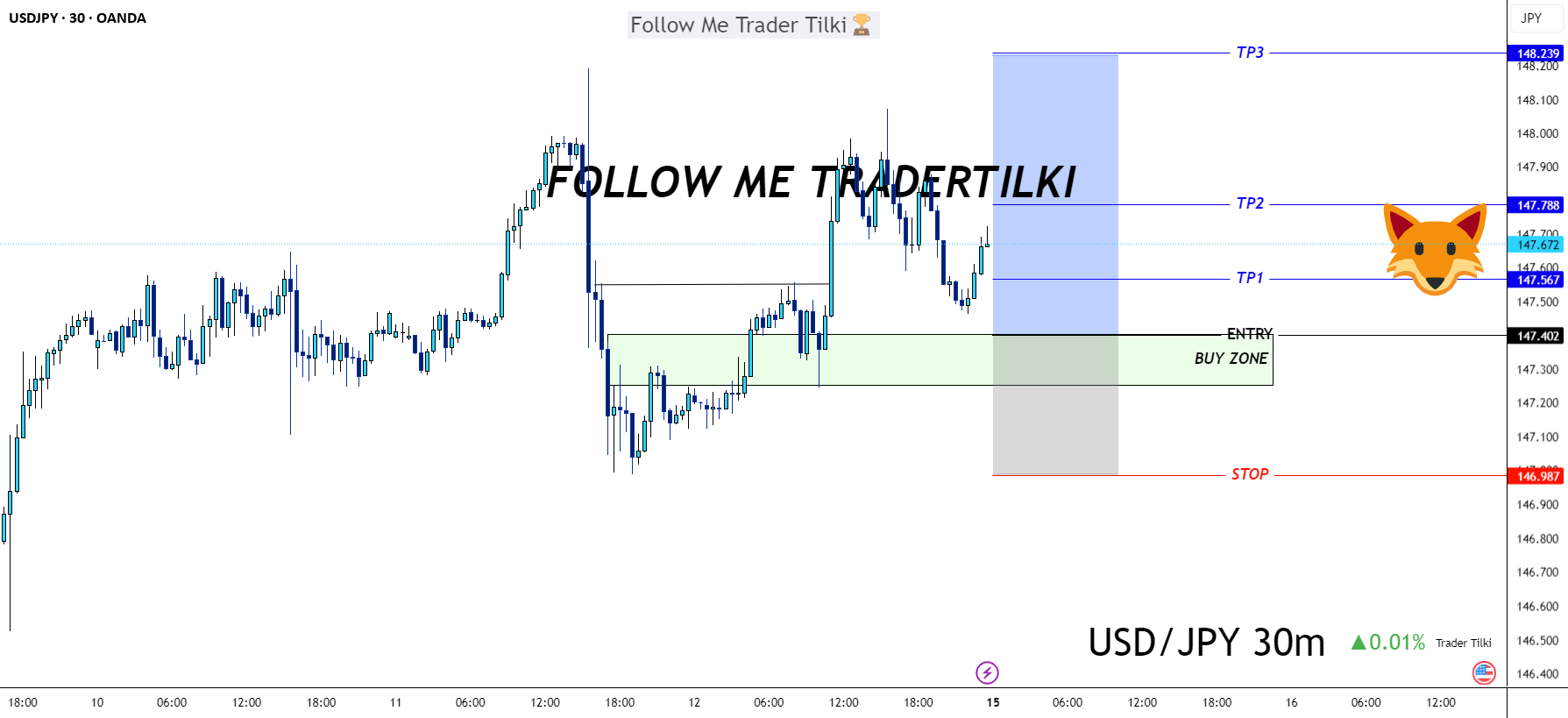 USDJPY - امضای Tilki: دقت، احساس، انضباط!
