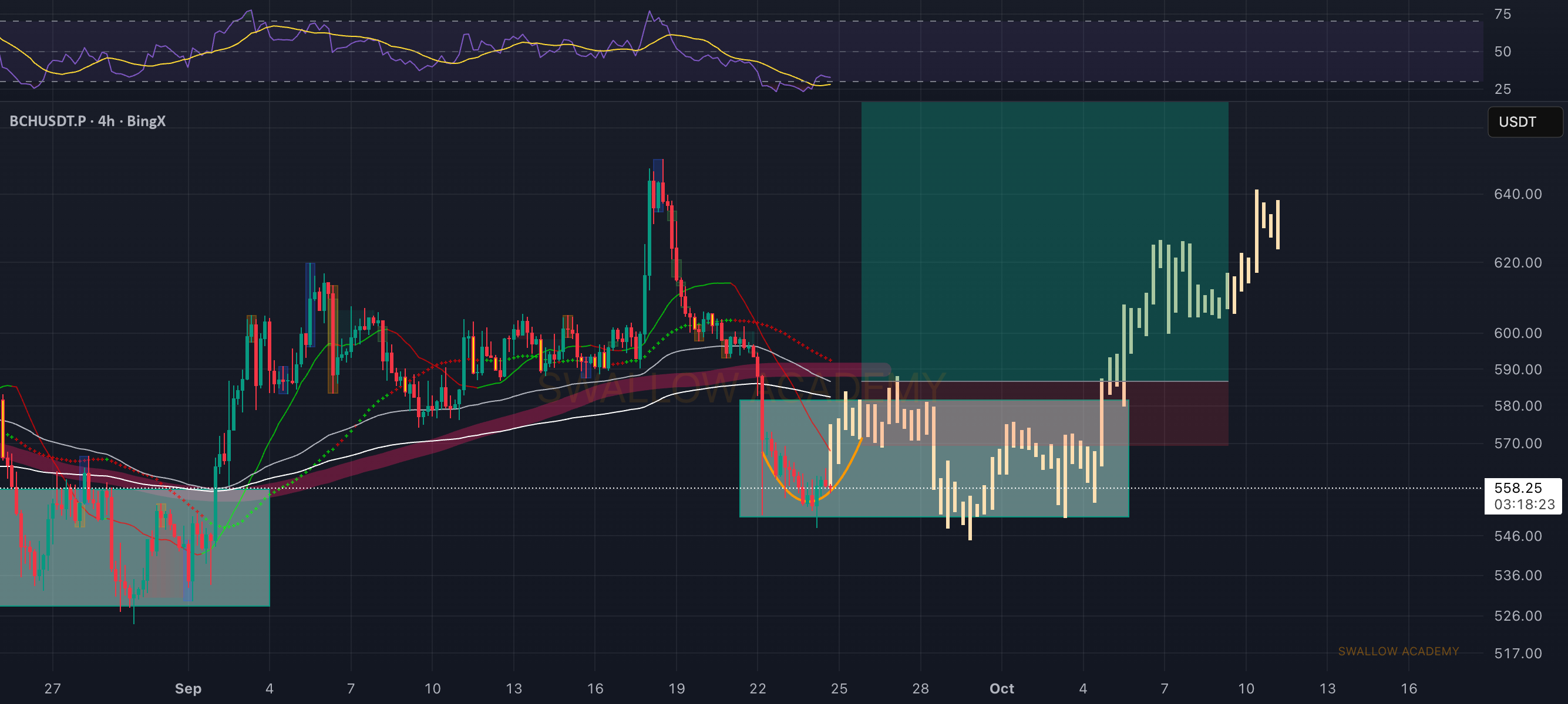 بیت‌کوین کش (BCH): انتظار بازگشت قیمت بالاتر از میانگین‌های متحرک اکسپوننشیال (EMAs)