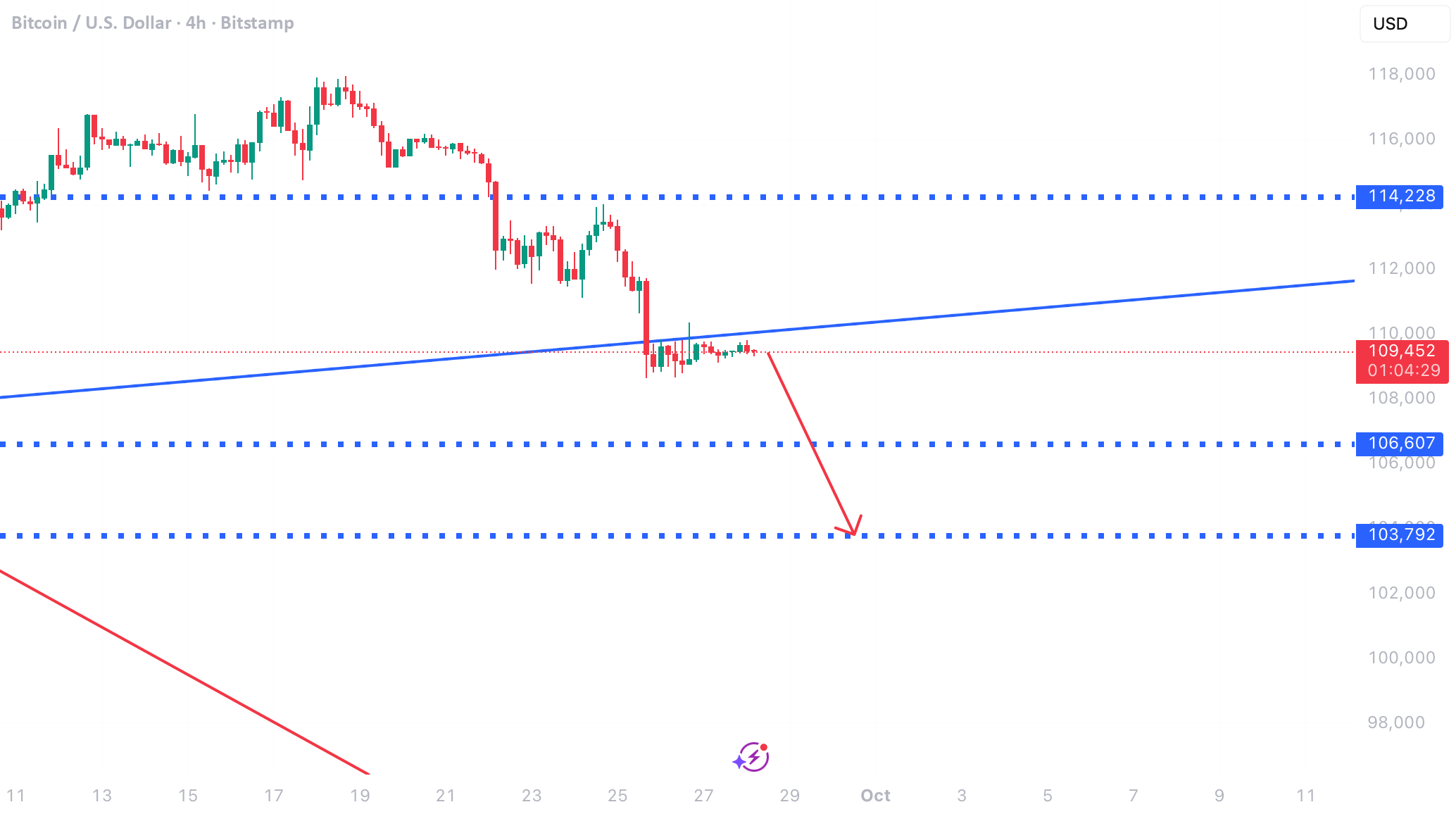 بیت‌کوین به 103,792 دلار در عرض ۱۰ روز - پادشاه گزینه‌ها!