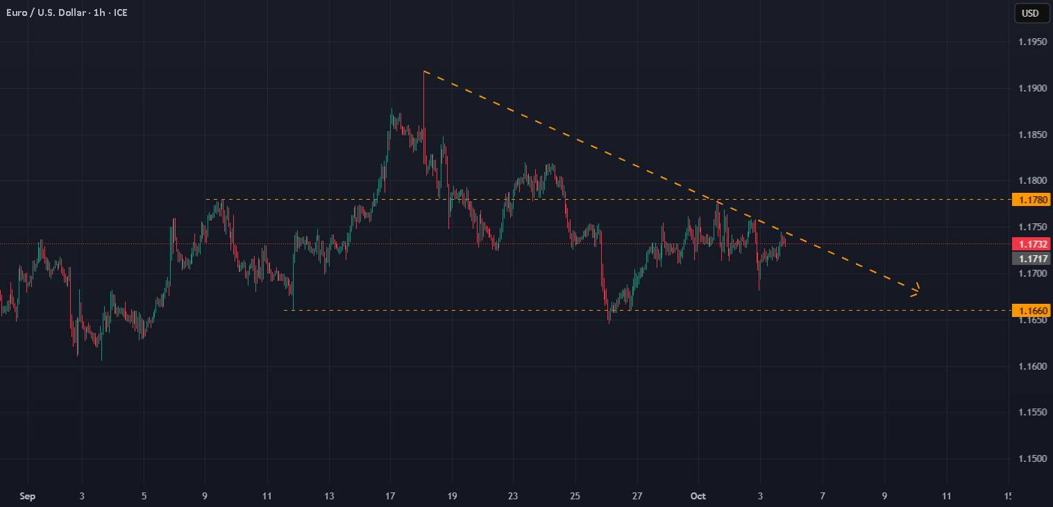 EURUSD: یک خط ظاهر شده است.